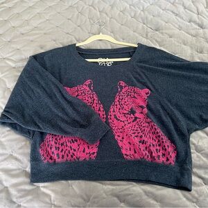 Vintage Leopard Print Sweater